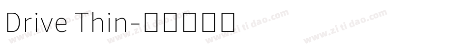 Drive Thin字体转换